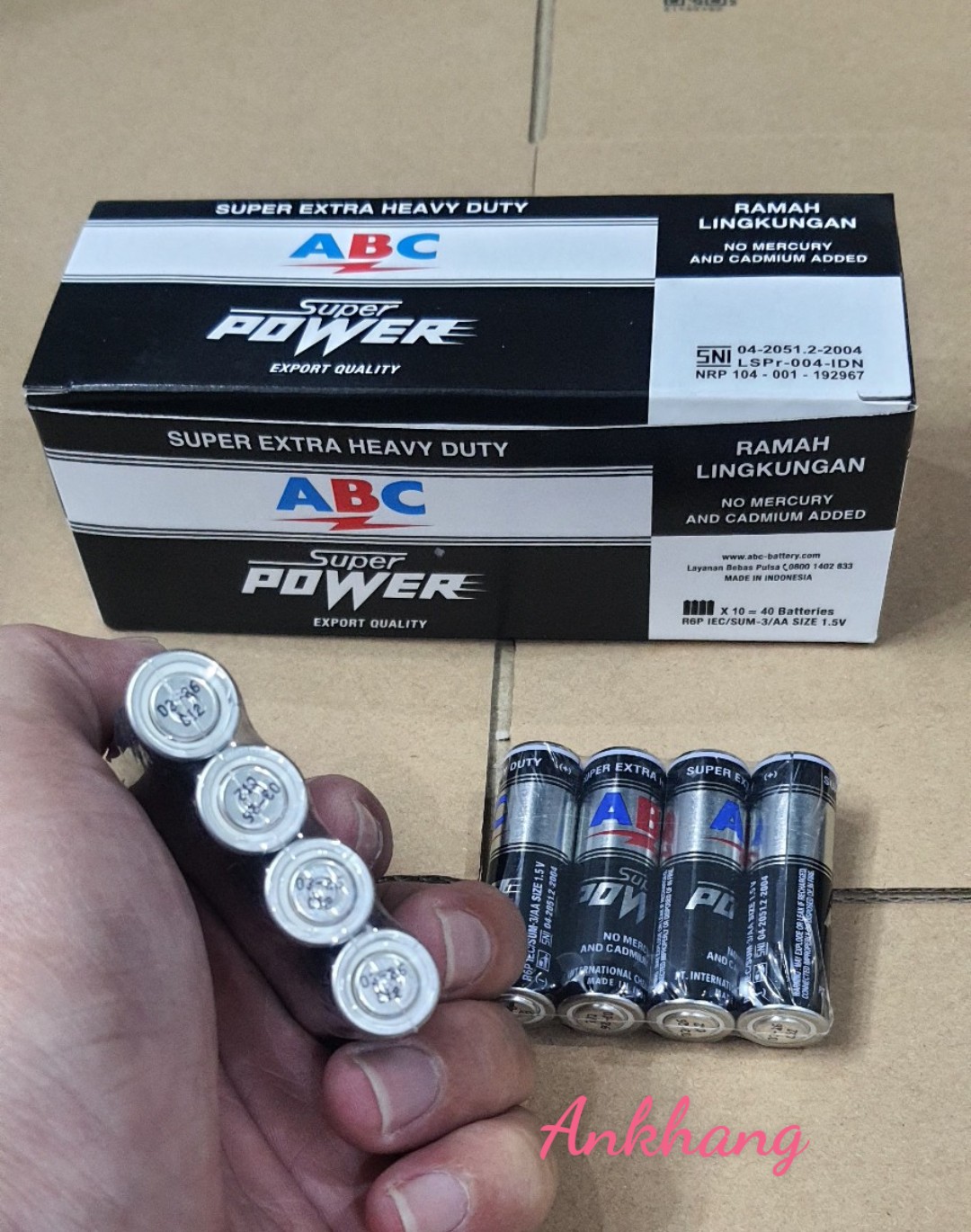 Combo 2 vỉ pin tiểu AA  1.5V ABC Super Power dùng cho remote, đồng hồ... Made In Indonesia