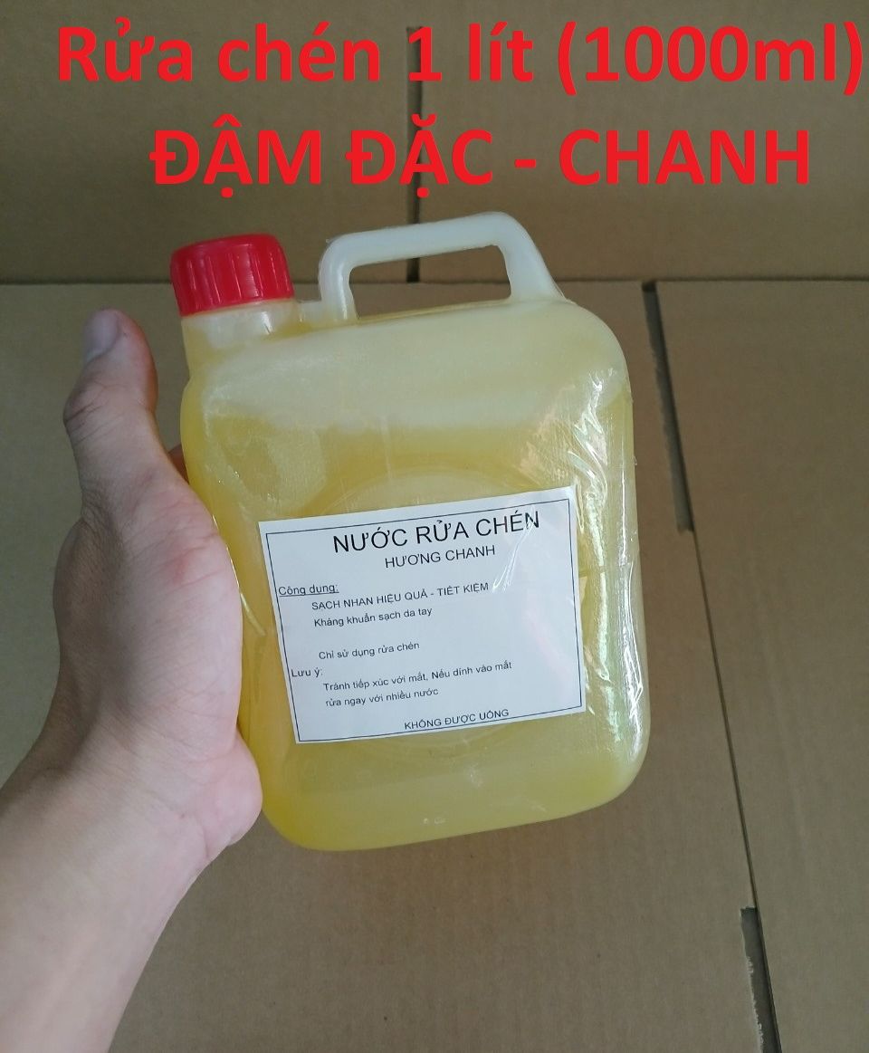 [1 Lít] Nước rửa chén BÌNH 1 LÍT  HƯƠNG CHANH SIÊU ĐẬM ĐẶC (1000ml)