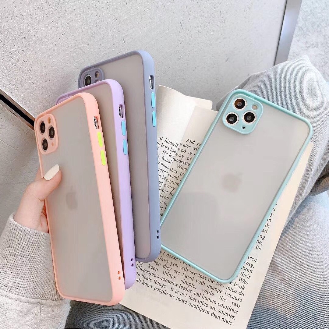 Ốp Lưng Iphone Mặt Nhám Nhiều Màu Bảo Vệ Camera (Basic Camera) 6/6plus/6s/6splus/7/7plus/8/8plus/x/xs/11/12/pro/max/plus/promax Sâu Shop