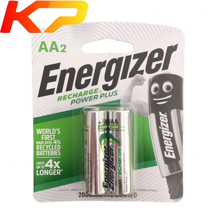Pin aa sạc energizer 2000mah chính hãng (vỉ 2 viên)