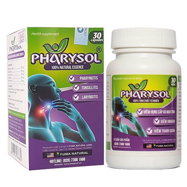 Viên uống thảo dược Pharysol - 30 viên
