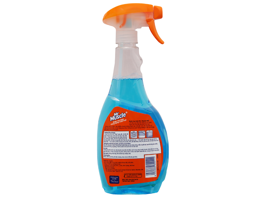 [HCM][Mua 3 chai tặng khăn] Nước lau kính Mr Muscle chai 500ml