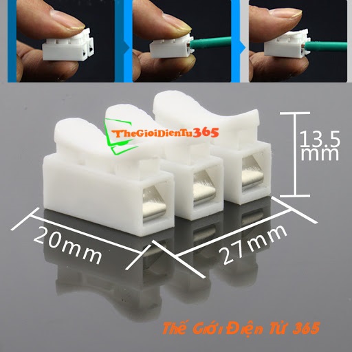 Bộ 5 Jack Nối Dây Điện CH-3 3P Loại Thẳng
