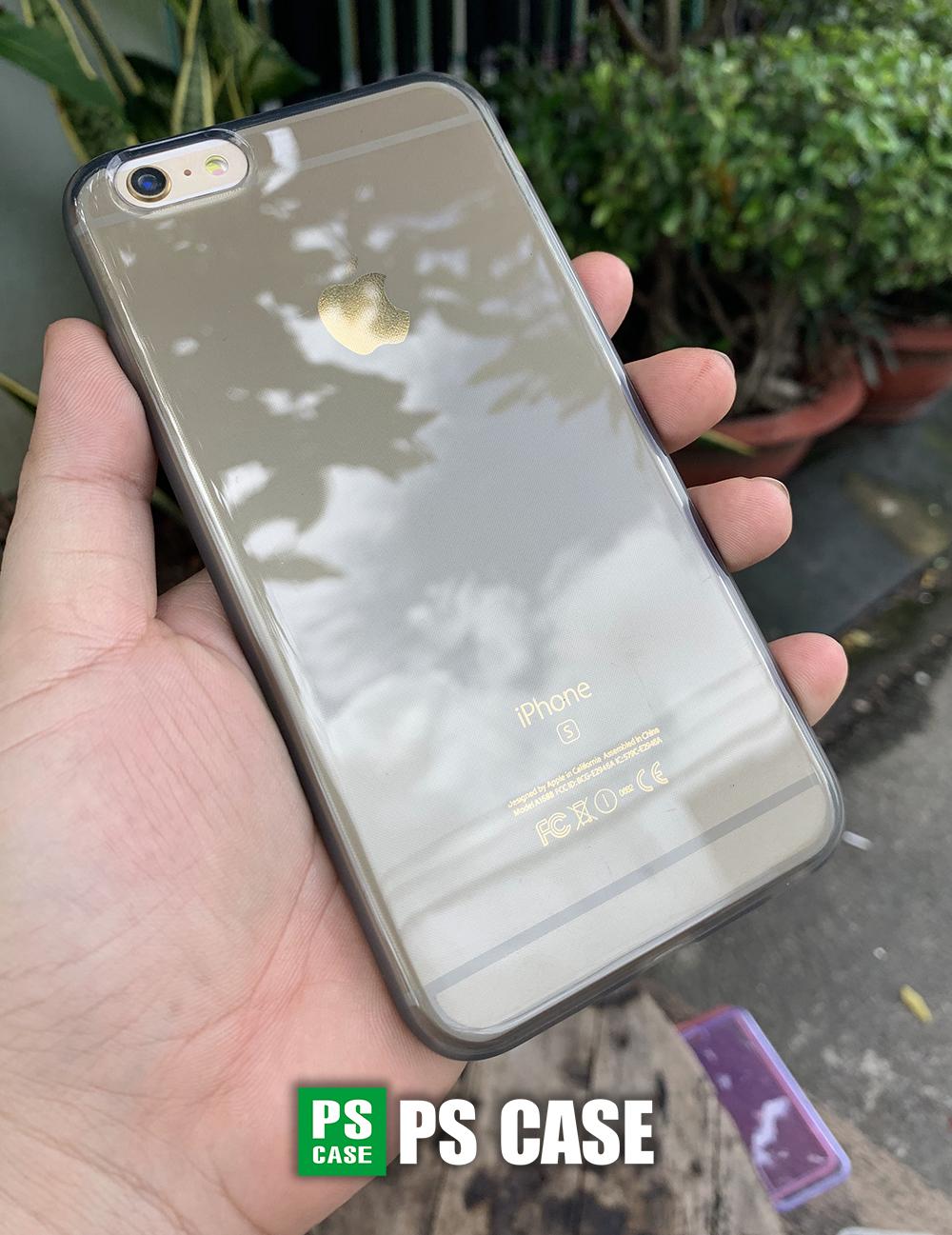 Ốp lưng dẻo đen mờ chống sốc cao cấp dành cho iPhone 6 Plus / iPhone 6s Plus - PS Case phân phối