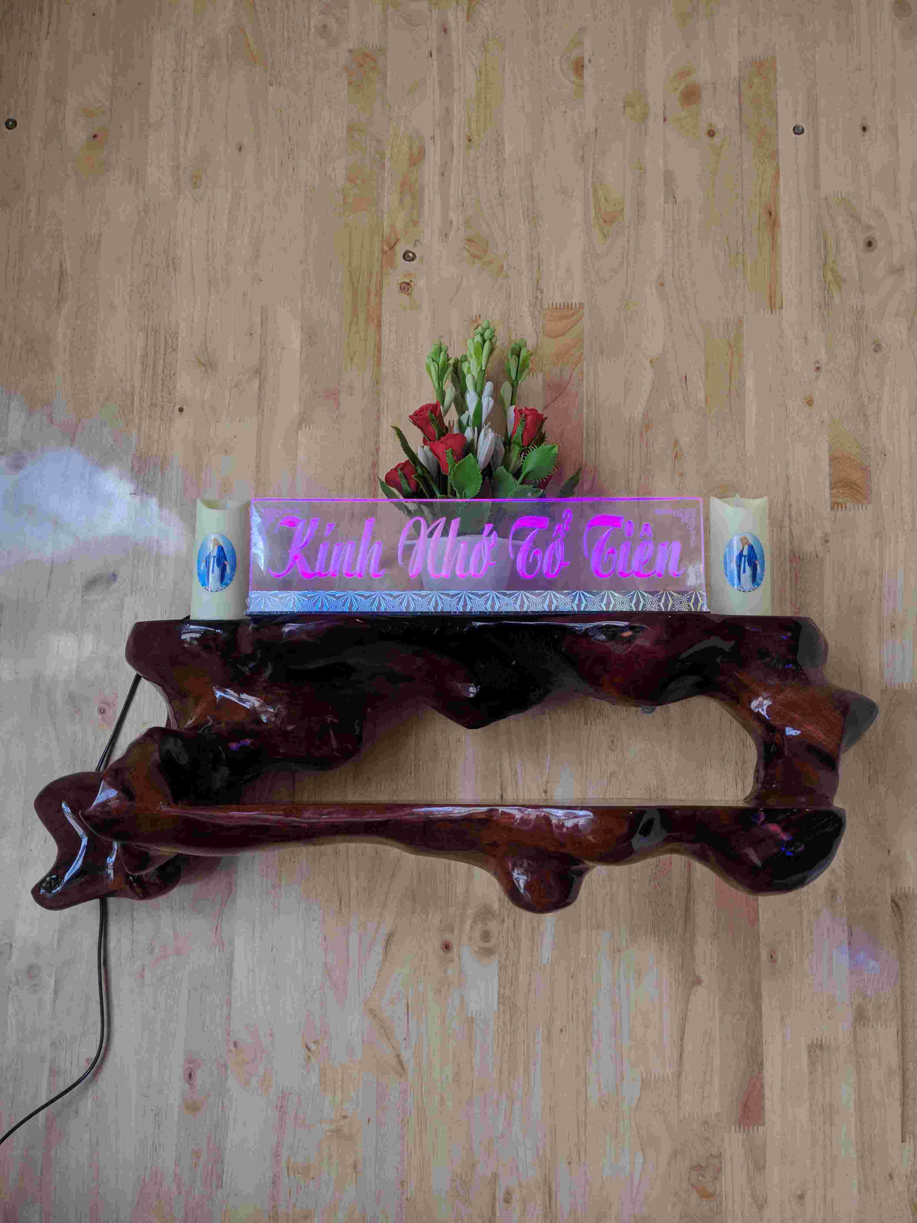 Chữ Mica Khắc 3D Led 7 Màu 50cm (Có Thể Đặt Theo Yêu Cầu)
