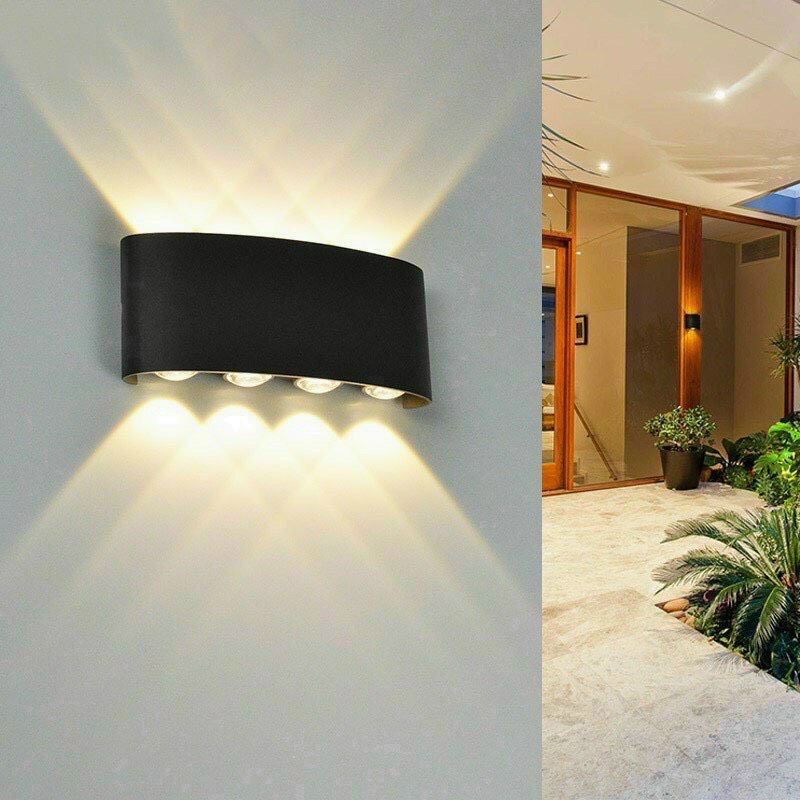 [SIÊU GIẢM GIÁ] Đèn Hắt CAO CẤP Led trang trí gắn tường 8 mắt siêu sáng