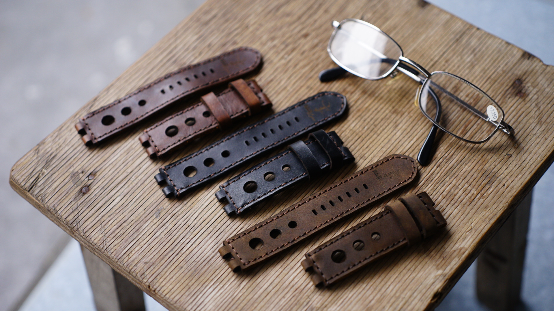 Dây Da Đồng Hồ Da Bò Thật Bản Bền Đẹp RAM Leather Pebble Steel Chính Hãng RAM Leather
