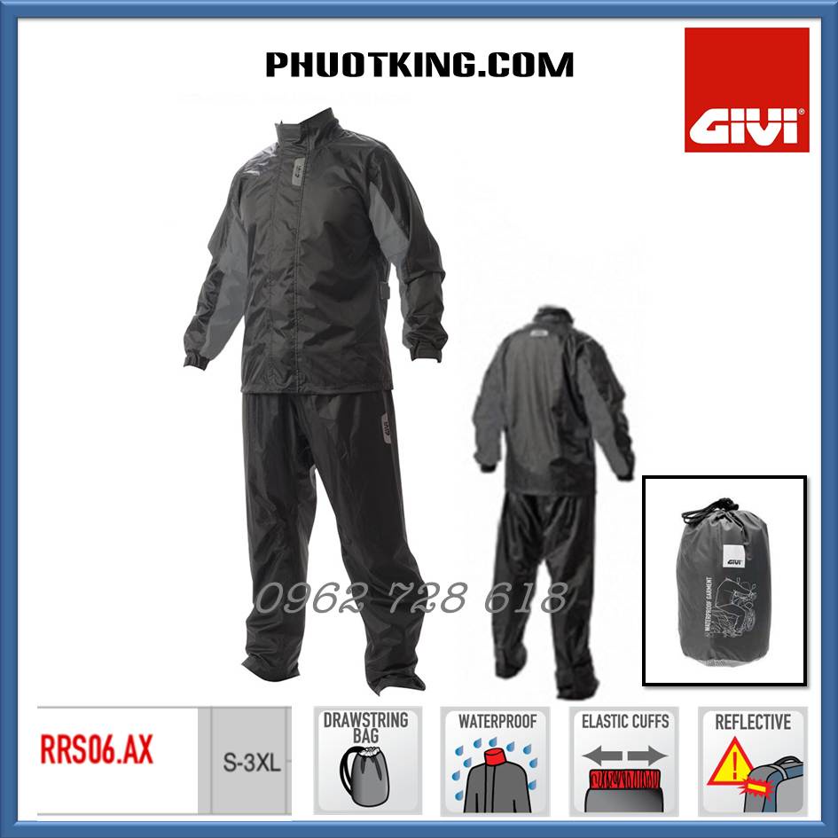 Bộ quần áo mưa GIVI RRS06