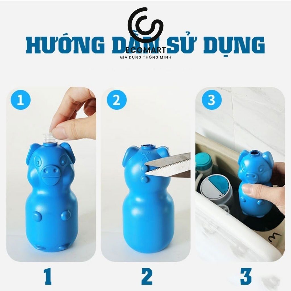Viên thả bồn cầu hình con lợn - TH Shop