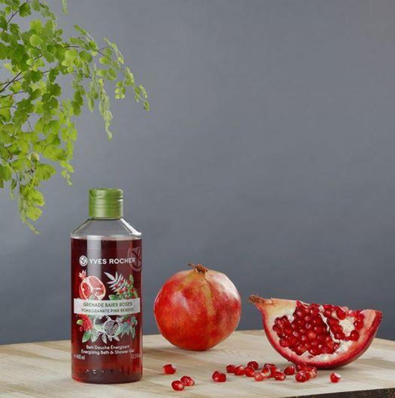 Sữa Tắm Yves Rocher Cotton Flower Pomegranate Relaxing Bath & Shower Gel 400ml cao cấp