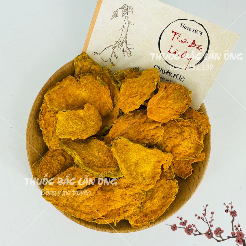 Nghệ Vàng Thái Lát Khô, Sạch 100g