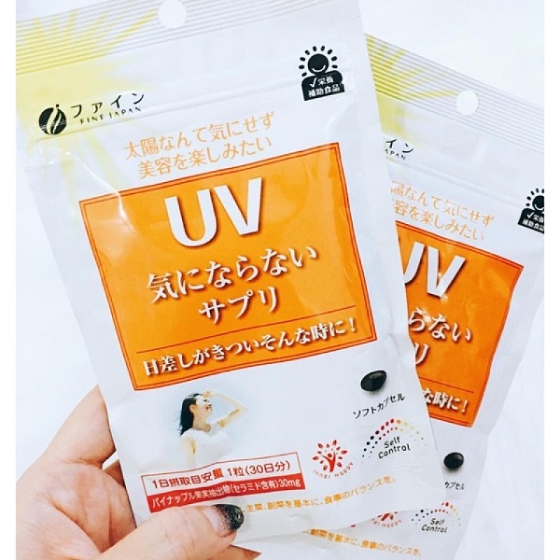 Viên uống chống nắng UV CarePlusFine Nhật Bản gói 30 viên.