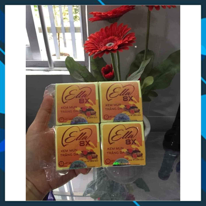 [HCM]Kem mụn trắng da Ella 8x