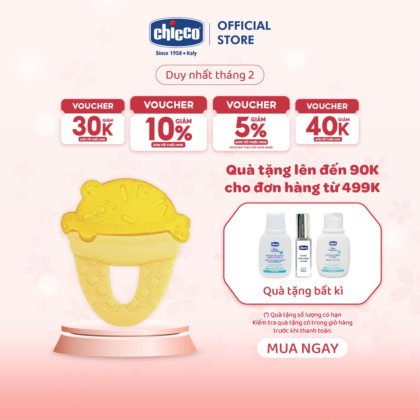 Chicco Mango Candy-Shaped Ice Cream Gum