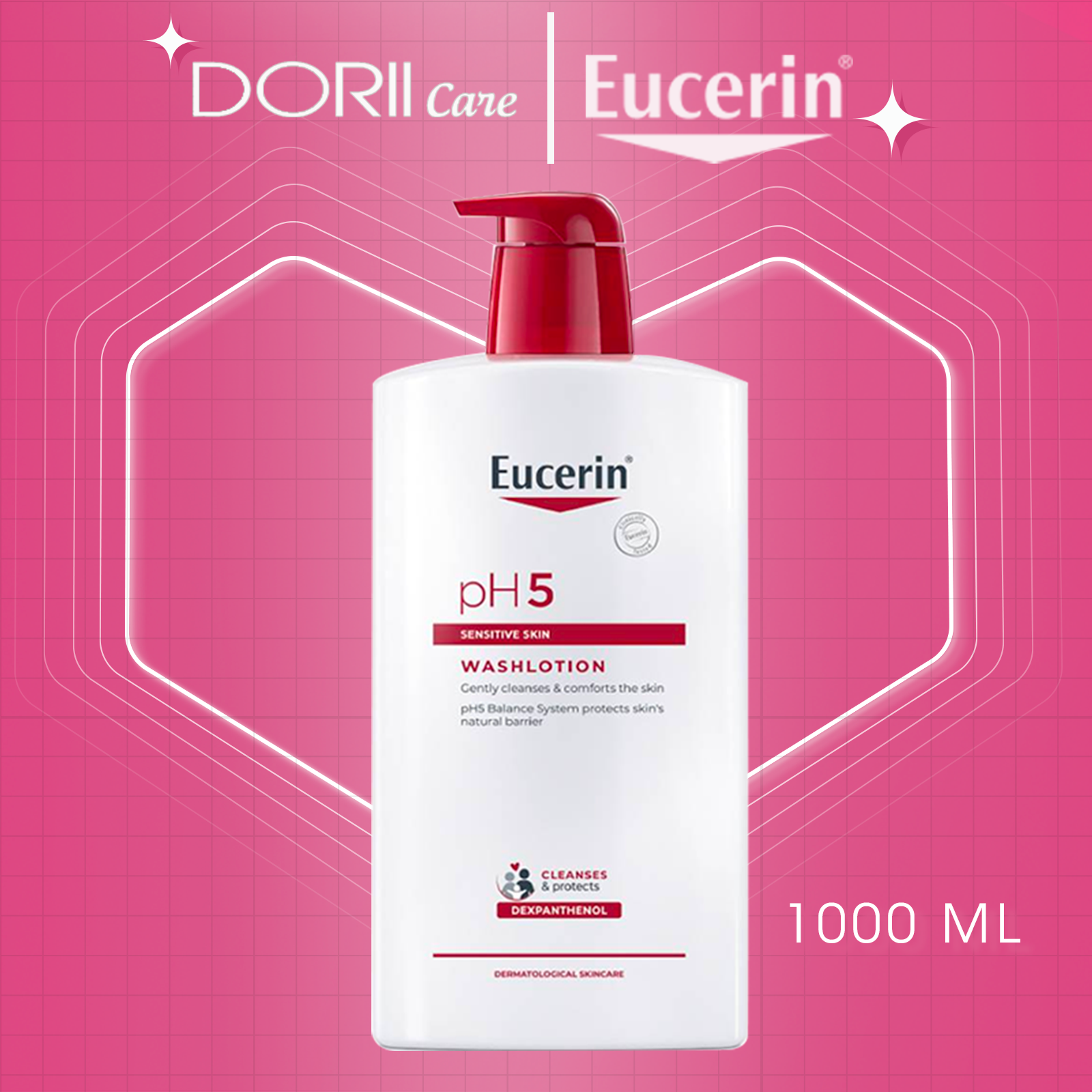 Sữa Tắm Cho Da Nhạy Cảm Eucerin pH5 Sensitive Skin Washlotion 1000ml