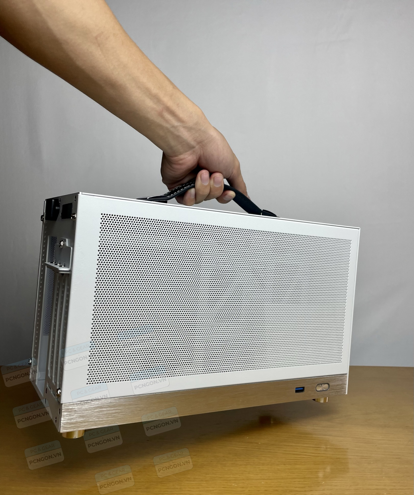 [PCNGON] Shinny snake S400 mini ITX computer case -white (with  3.0 riser)