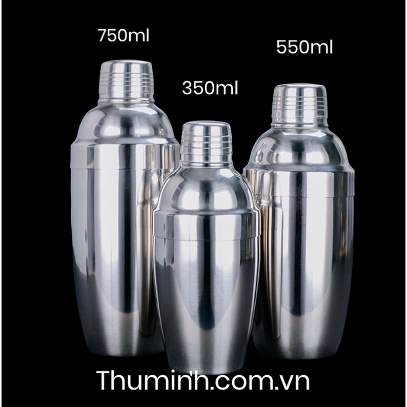Bình Lắc Shaker Pha Chế  Inox (350ml-550ml-750ml)