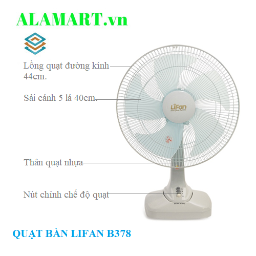 QUẠT BÀN LIFAN B-378