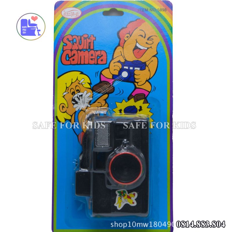Đồ Chơi Troll - Máy ảnh Mini Phun Nước Troll Bạn Bè