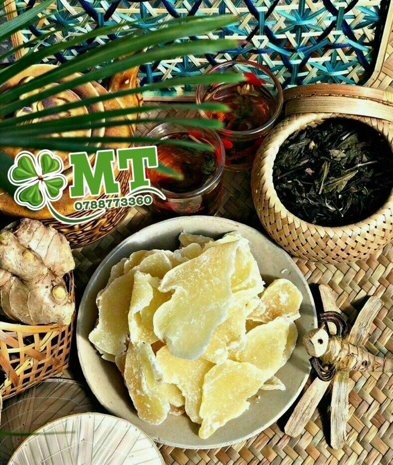 Mứt gừng ta Bến Tre 1kg (Mứt gừng lát nhà làm thủ công 100%)