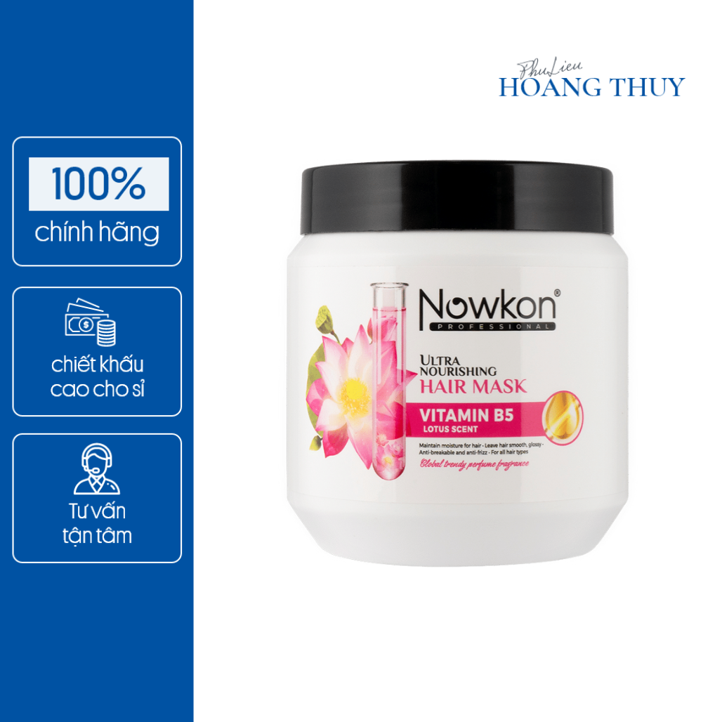 Mặt nạ tóc siêu dưỡng NOWKON - Hương hoa sen (500ml)