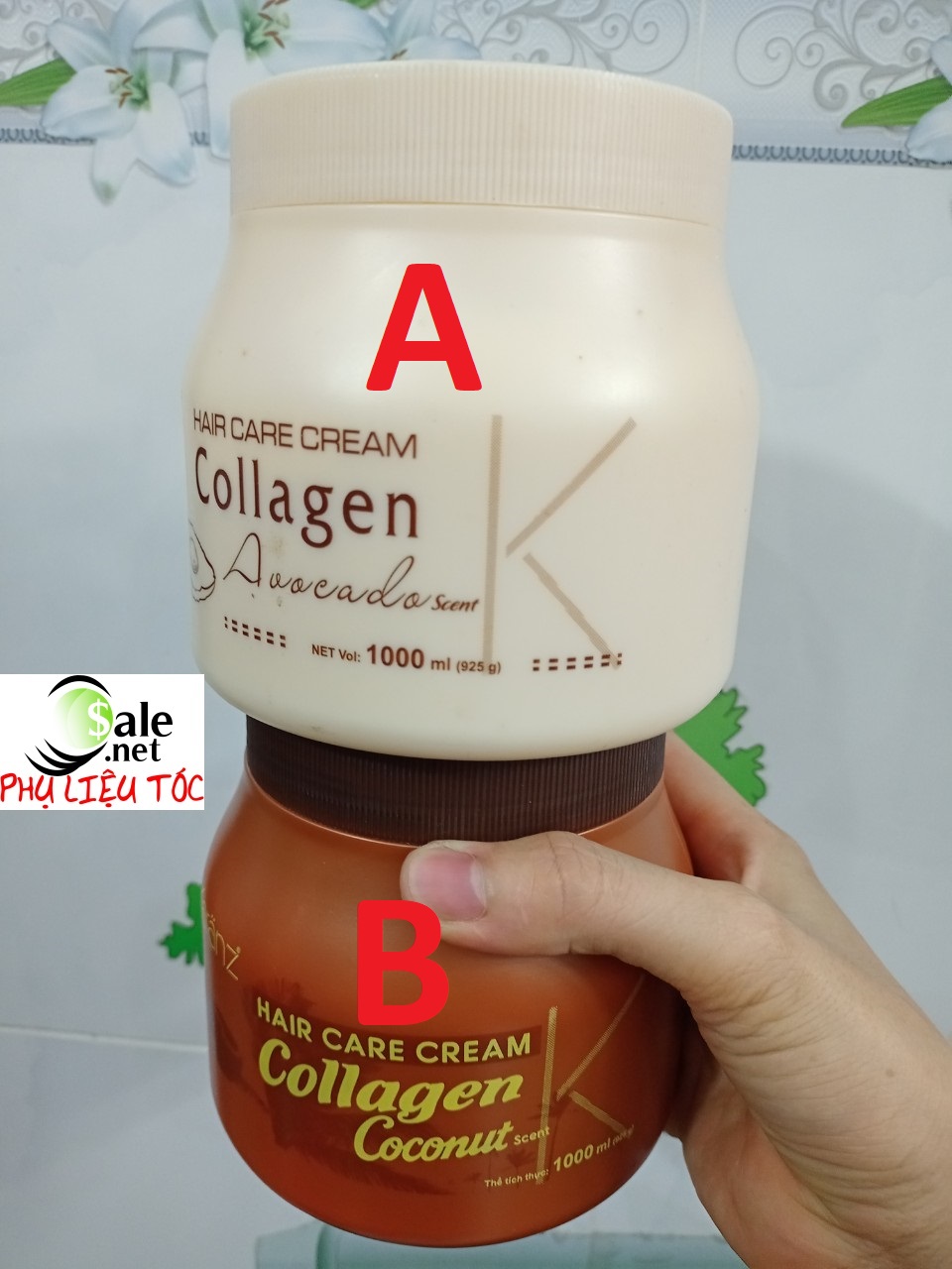 1000ml Dầu hấp phục hồi tóc tóc Collagen Karanz
