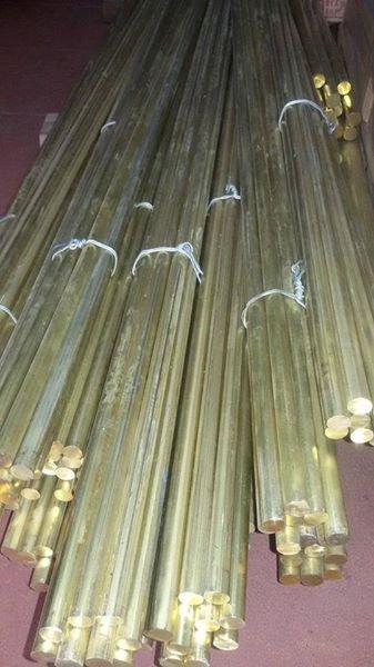 Cọc tiếp địa đồng vàng phi 14 dài 2m (đồng thau tròn, thanh đồng thau)