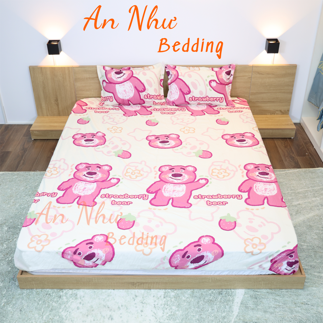 Bộ ga gối cotton poly đủ 3 món An Như Bedding