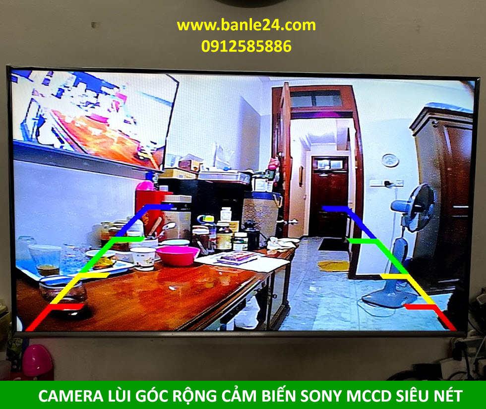 Camera lùi góc rộng, cảm biến Sony MCCD