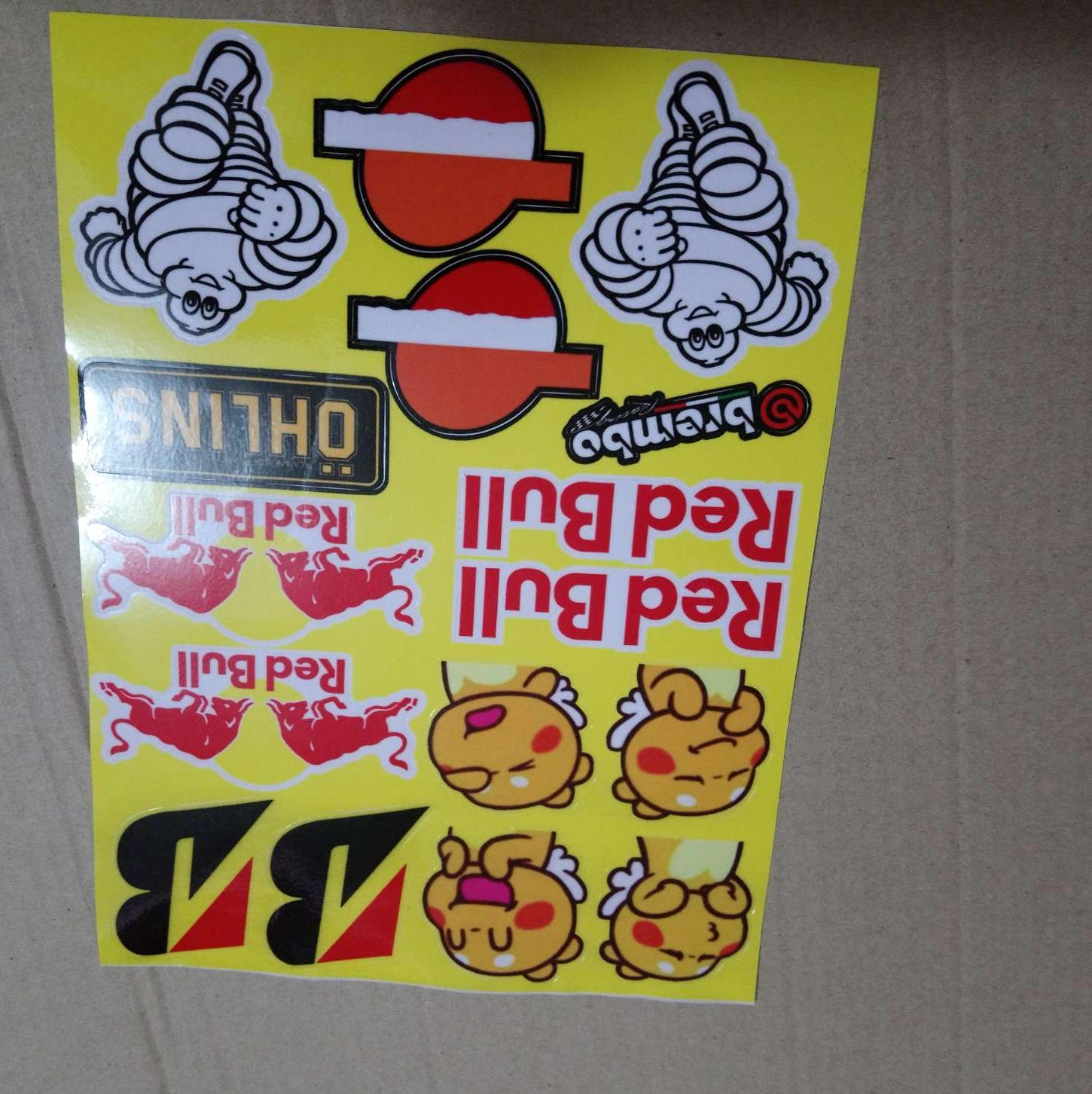 Tem tấm logo sticker trọn bộ 18x25cm