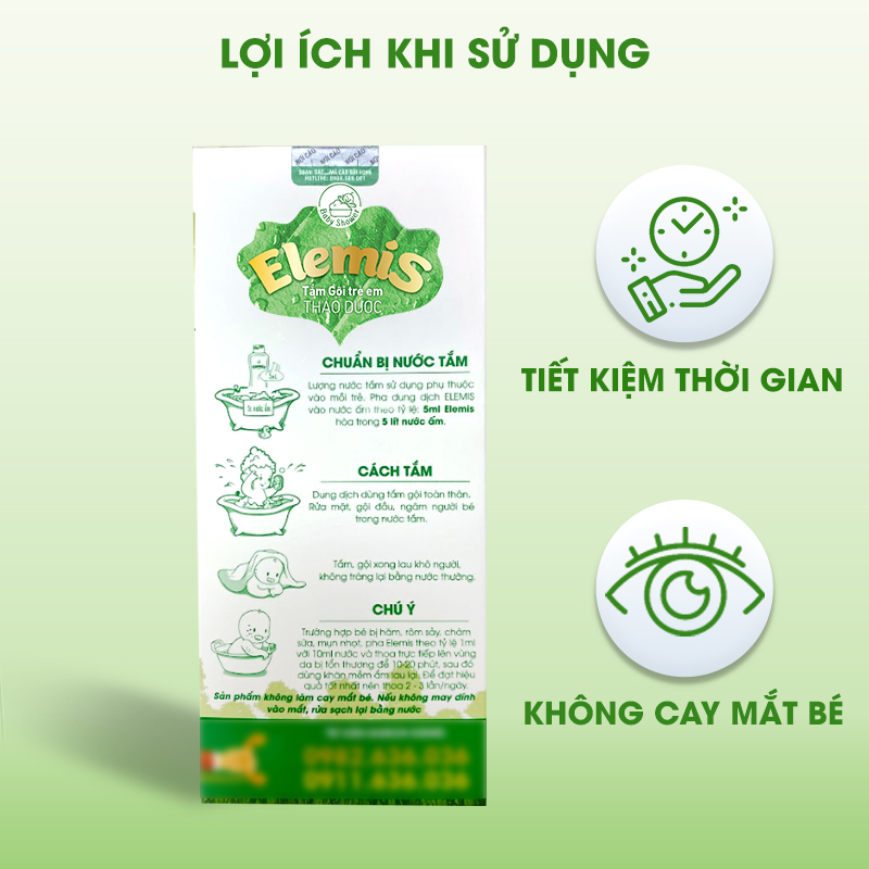 [TẶNG 1 KHĂN SỮA]Nước tắm thảo dược Elemis loại 500ml- Xả hàng