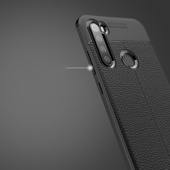 Ốp lưng Xiaomi Redmi Note 8 silicon giả da Auto Focus