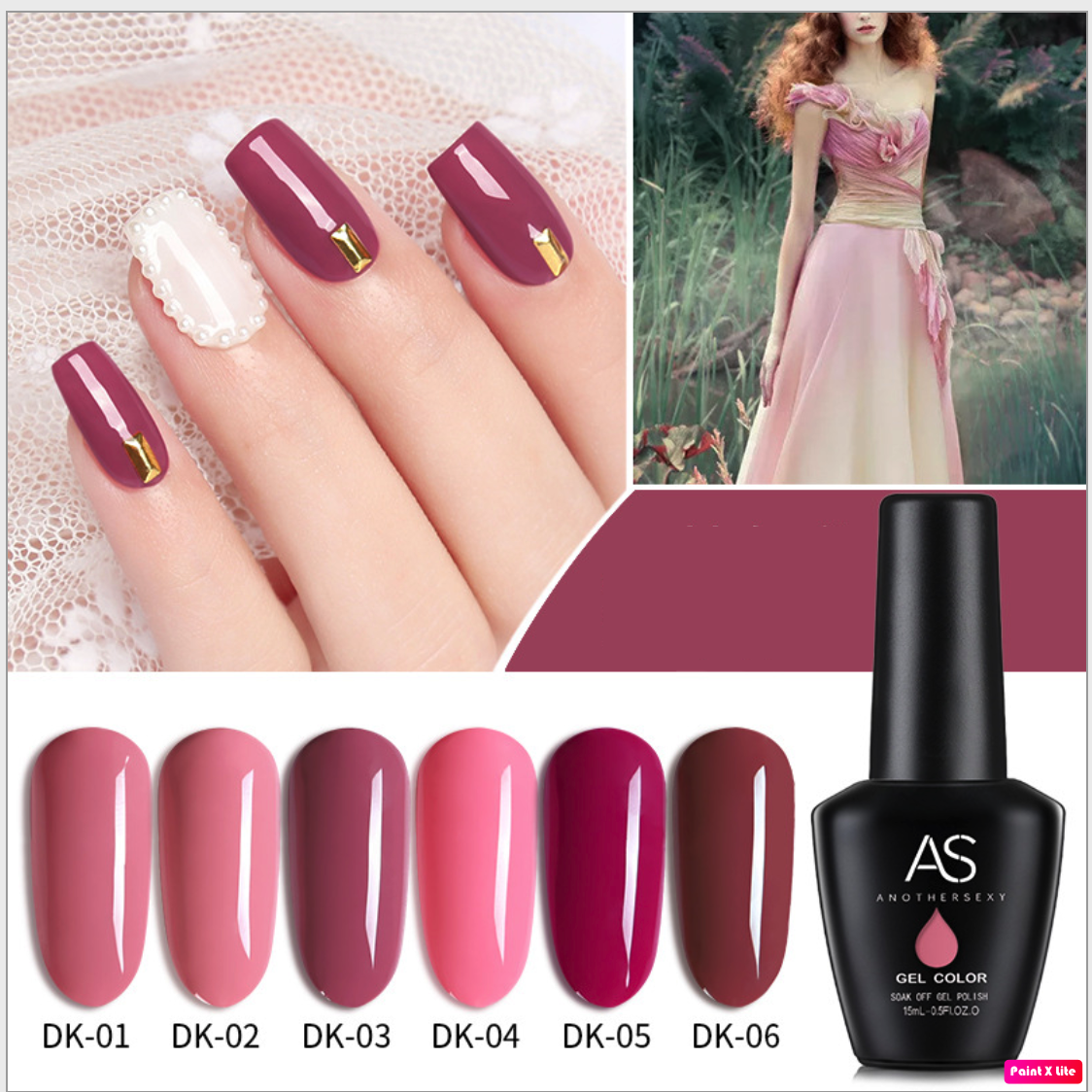 Sơn Gel AS Chai Đen Mã DK 15ml