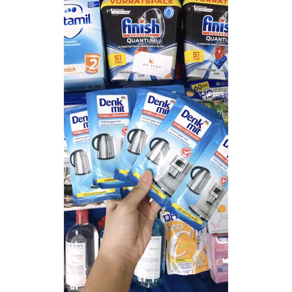 (Tách lẻ) Bột Tẩy Cặn Ấm Siêu Tốc - Bình Thủy Denkmit hàng nội địa Đức