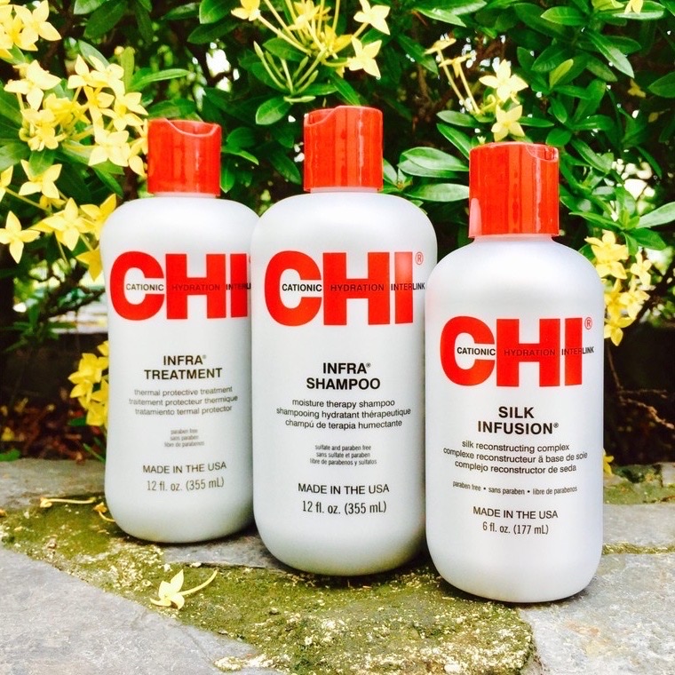 Bộ dưỡng tóc CHI Infra cho tóc khô và hư tổn 355mlx2 + 177ml
