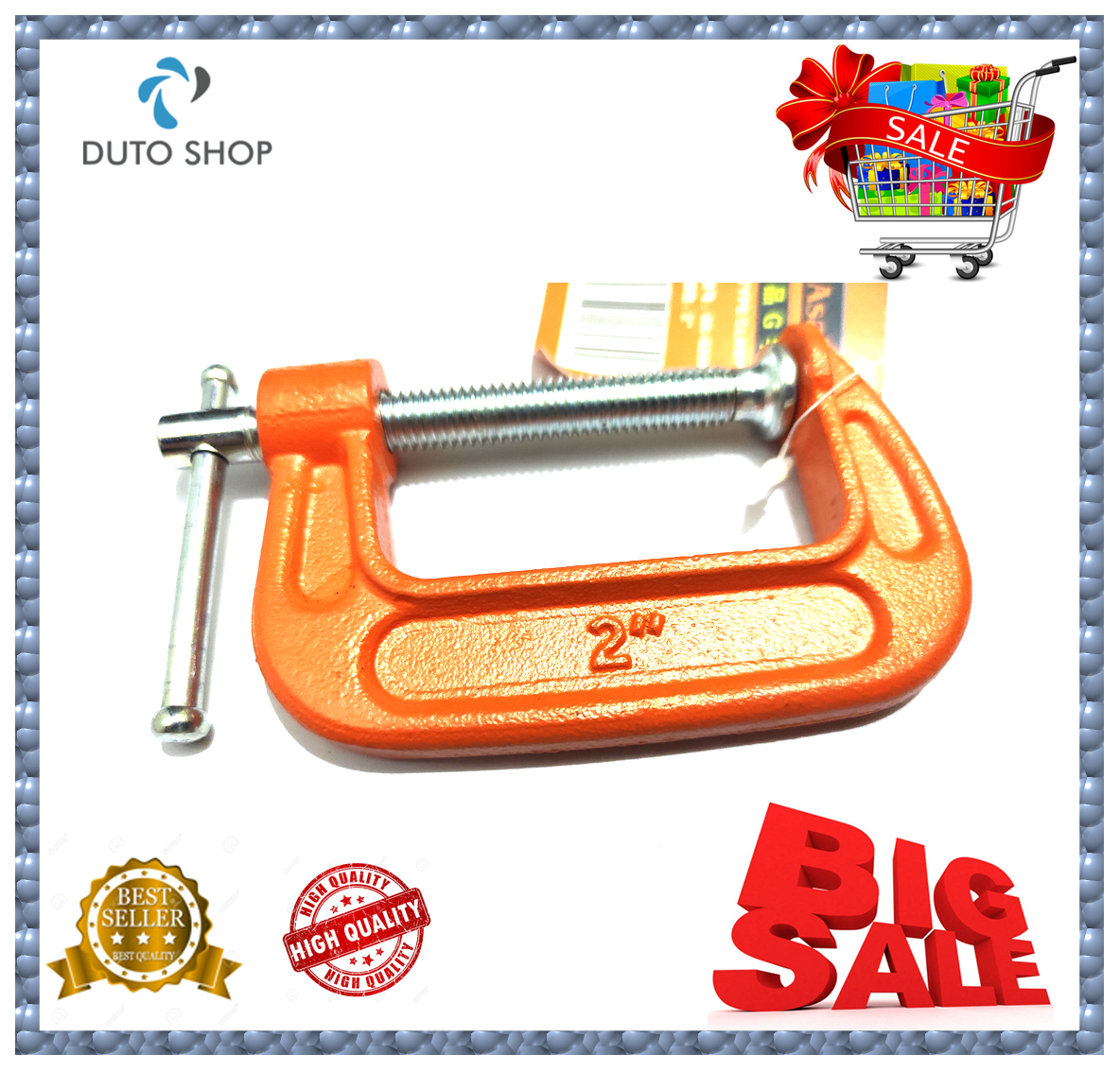 Cảo chữ C Asaki AK-6260 2inch (Vam chữ G)