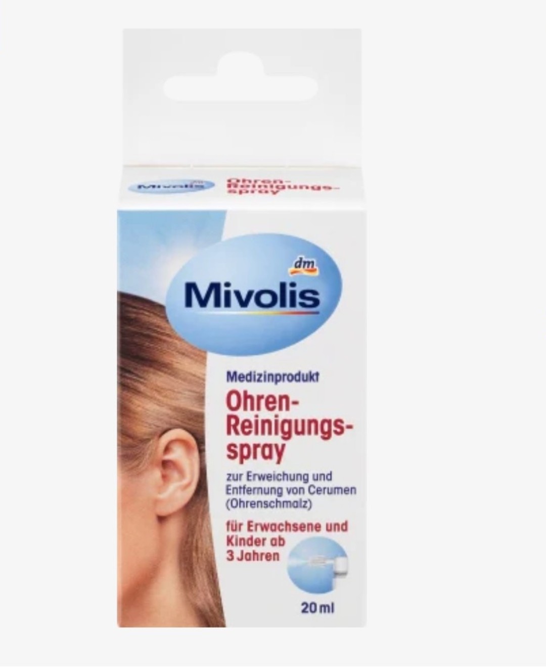 Xịt tan ráy tai cho bé và người lớn Mivolis Chuẩn Đức, xịt vệ sinh tai trẻ em - Hàng nội địa Đức