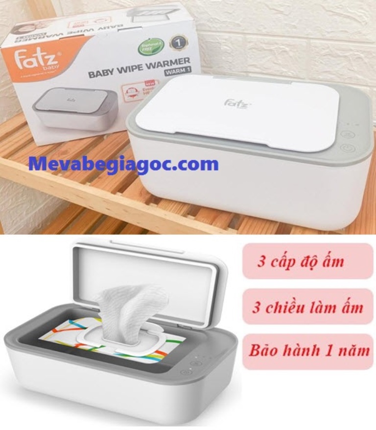 (FREESHIP ĐẾN 50k) Máy ủ ấm khăn giấy ướt cao cấp an toàn cho Bé Fatz Fatzbaby Warm 1 - FB7200MX (Công nghệ Hàn Quốc) MGF
