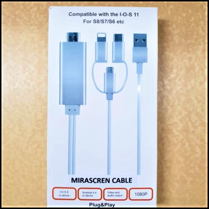 *Lagihitech* Cáp MHL 3 in 1 Hỗ Trợ Máy Chiếu Beecube