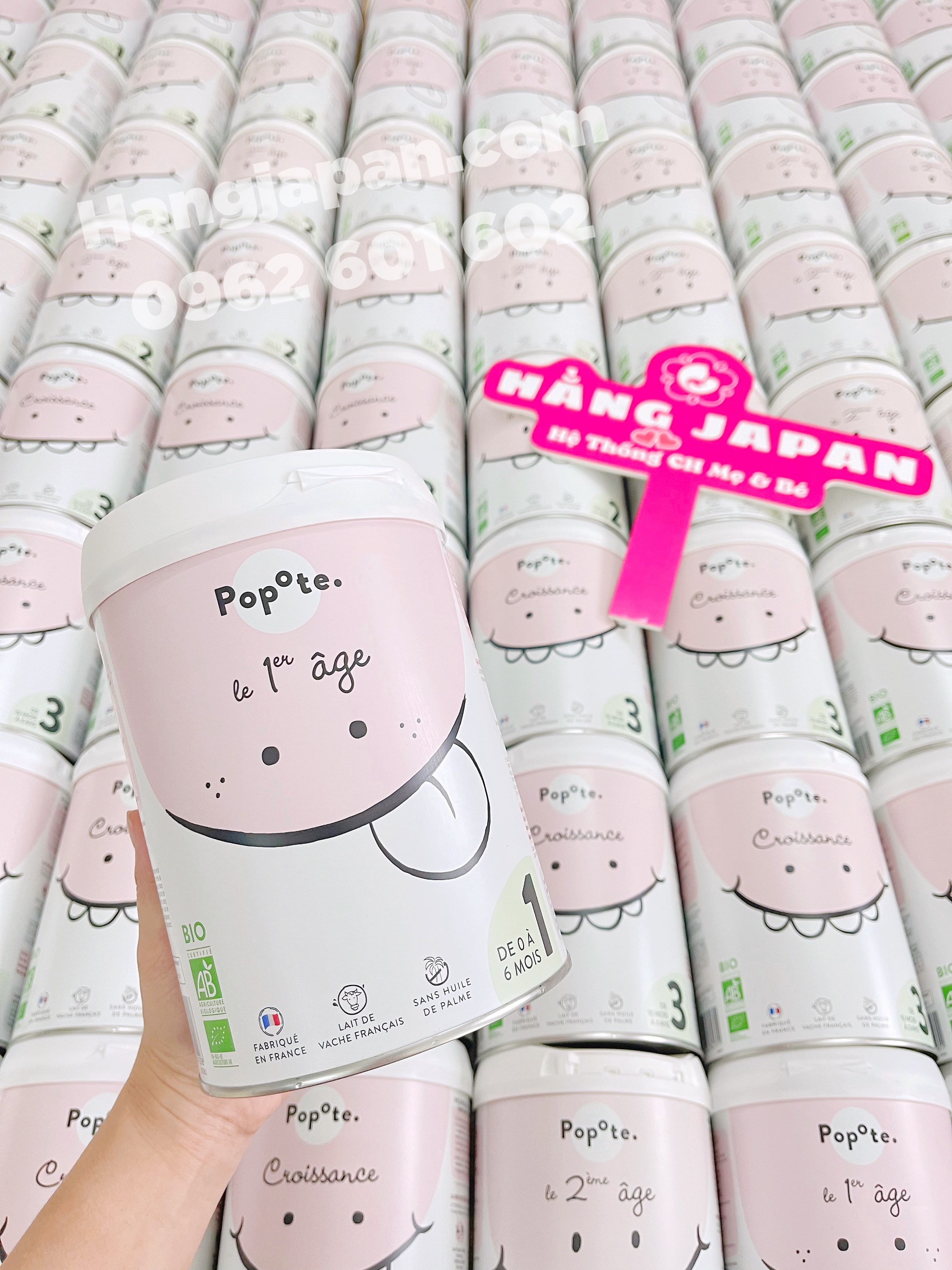 Sữa công thức hữu cơ popote bio số 1, 2, 3 - hàng pháp