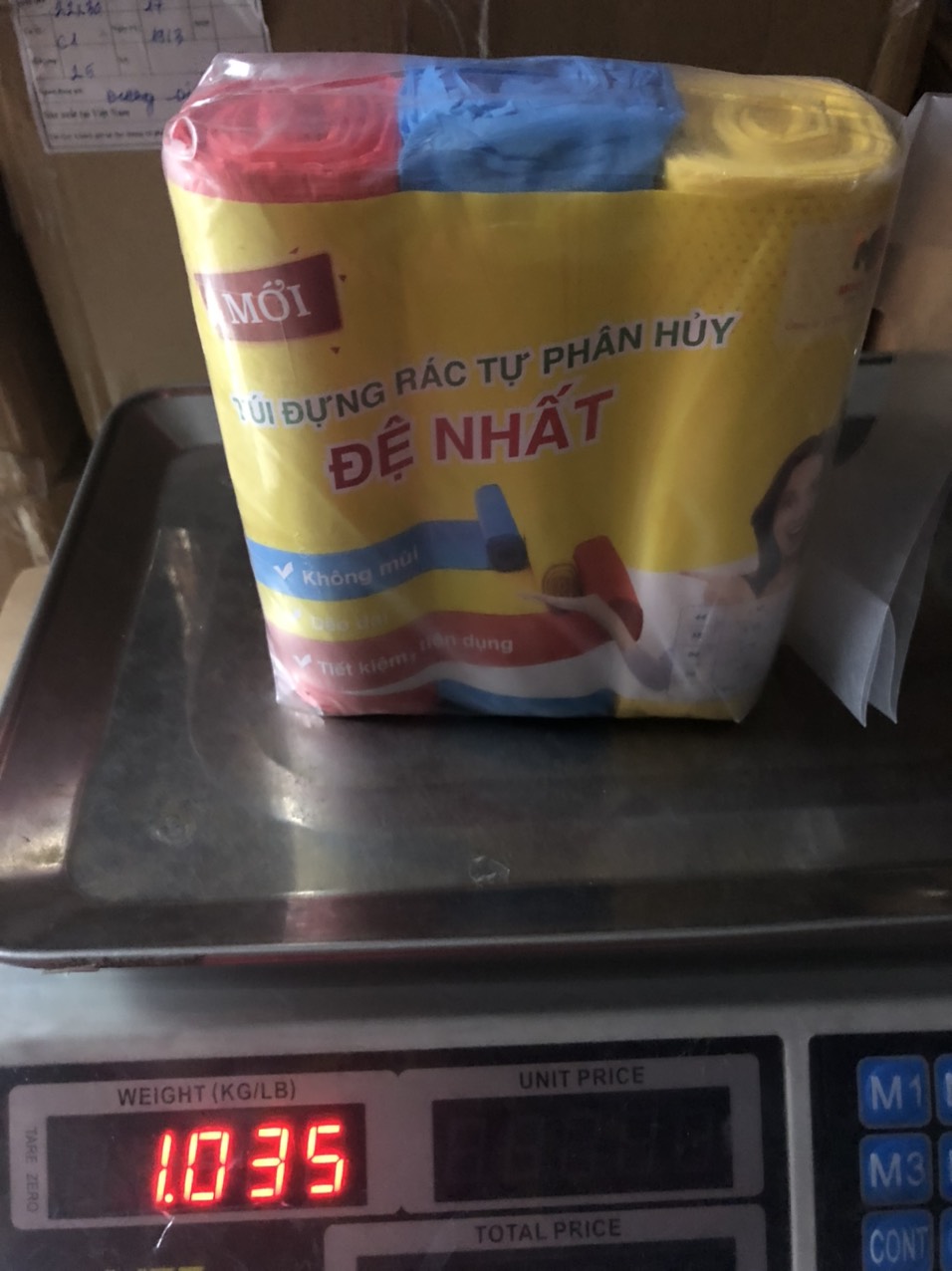 [HCM]SIZE ĐẠI - COMBO 3 CUỘN TÚI RÁC MÀU (1KG/CUỘN)