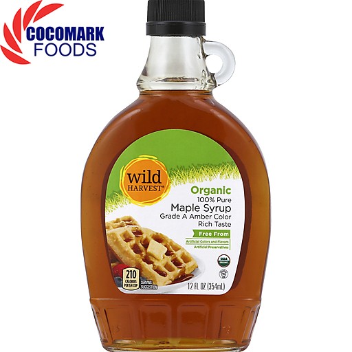 Sirô lá phong hữu cơ hiệu wild harvest - organic 100% pure maple syrup 354ml