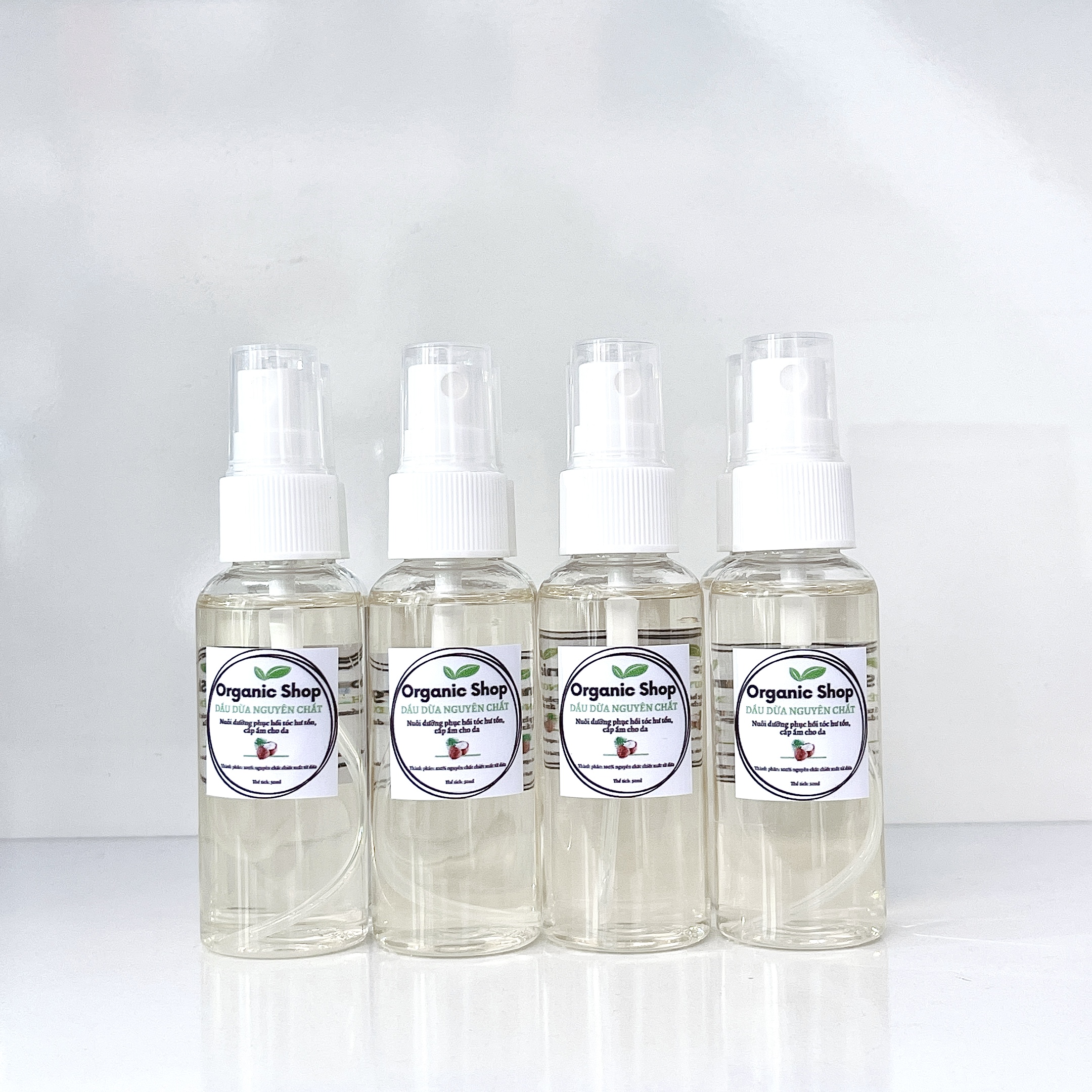 Dầu Dừa Ép Nóng Nguyên Chất Chai 50ml (100% Organic)