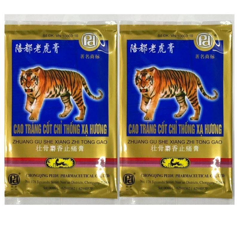 cao dán con cọp - cao dán hổ 1 bich 4 miếng dán