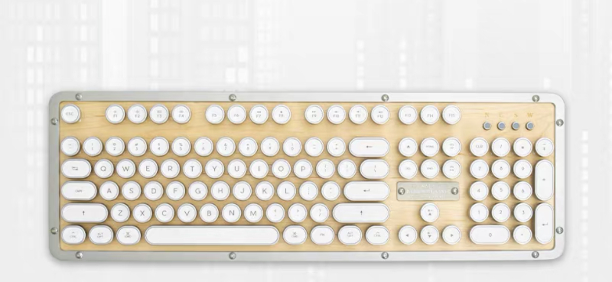 Bàn phím cơ bluetooth Azio Retro Classic (chính hãng) tặng đệm kê tay