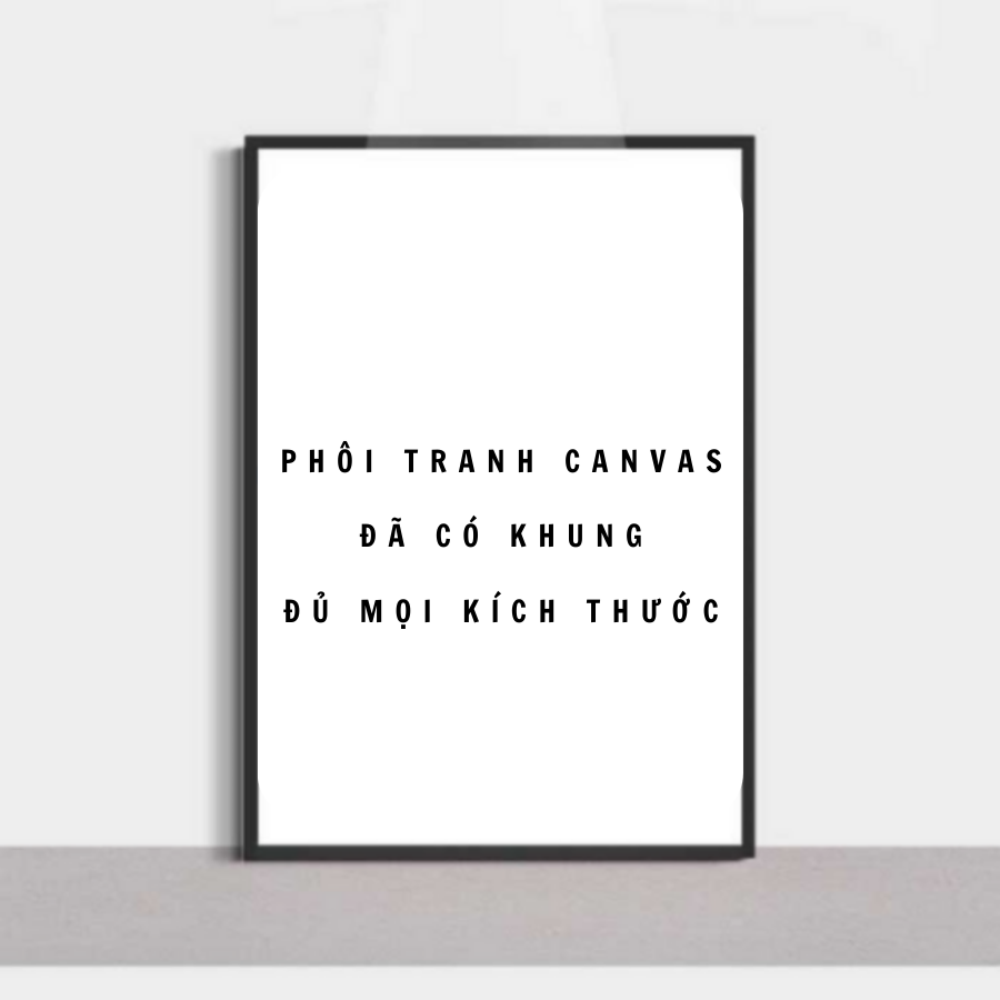 Phôi vẽ tranh vải canvas đã có khung dùng vẽ tranh canvas tặng kèm đinh treo