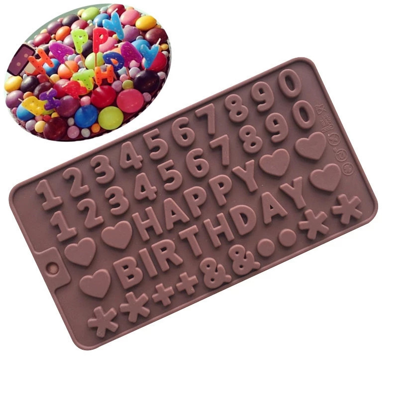 Khuôn Silicon Làm Thạch Rau Câu Chocolate Màu Nâu