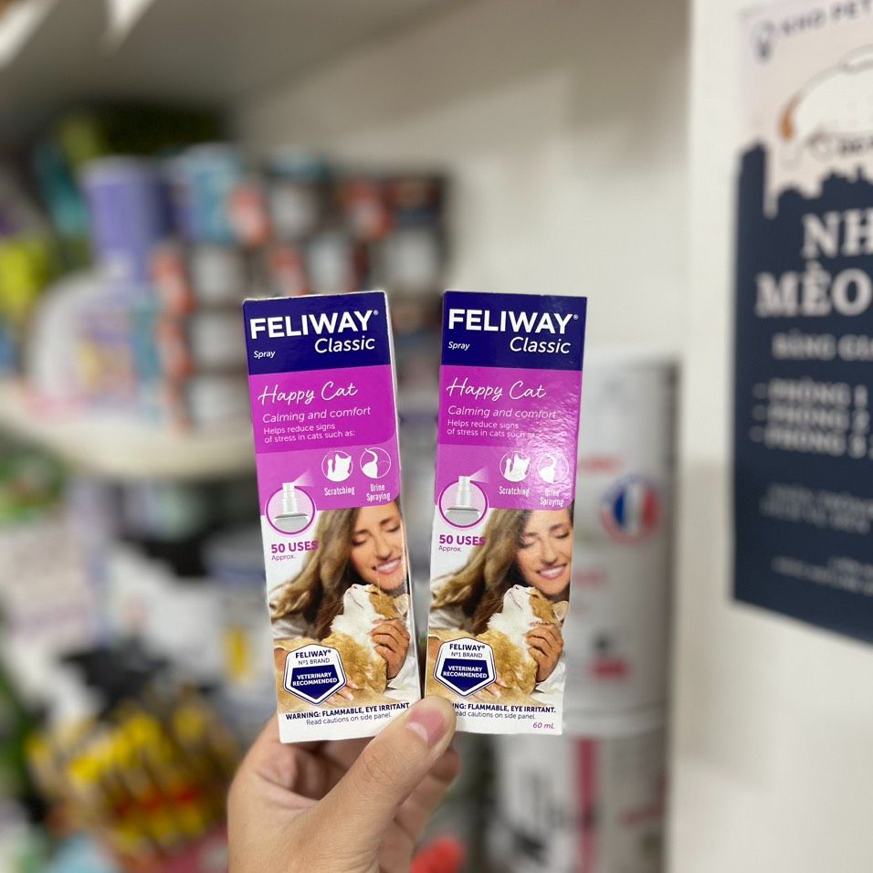 Bình xịt giảm căng thẳng cho mèo Feliway Spray 60ml