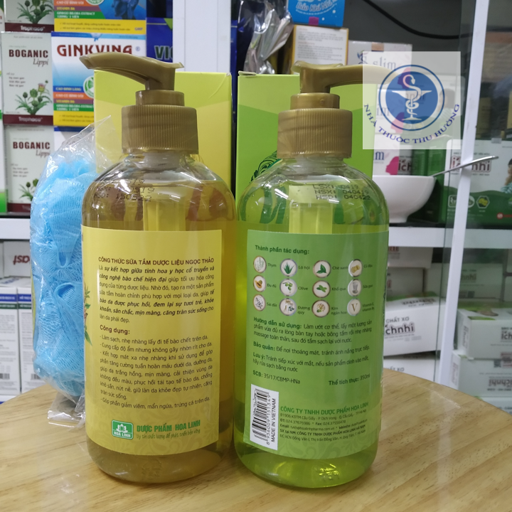 Sữa tắm dược liệu Ngọc Thảo chai 350ml