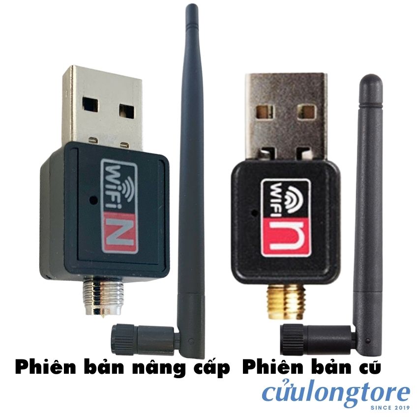 USB Thu Phát Wifi 600Mbps Cho PC Máy Tính Bàn Laptop, Tốc Độ Cao USB card mạng không dây gắn ngoài Cửu Long shop